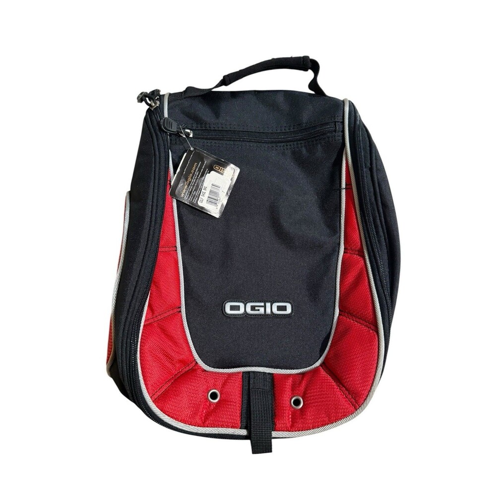 OGIO Shoester Golf Shoe Carrying Bag Inside Divider & Outer Pocket Red & Black